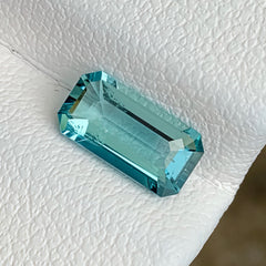 1.02ct Intense Blue Aquamarine Emerald Cut