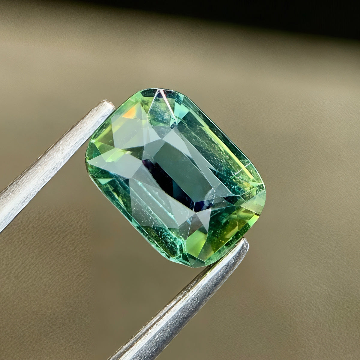 1.11ct Teal Sapphire Cushion Cut