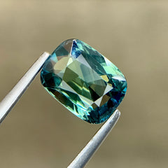 1.49ct Teal Sapphire Cushion Cut