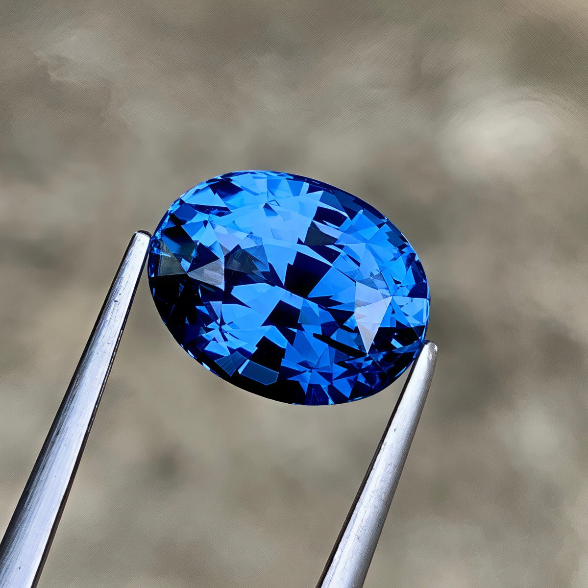 3.27Ct Certified Vivid Blue Cobalt Spinel