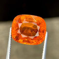 12.77ct Mandarin Garnet Cushion Cut