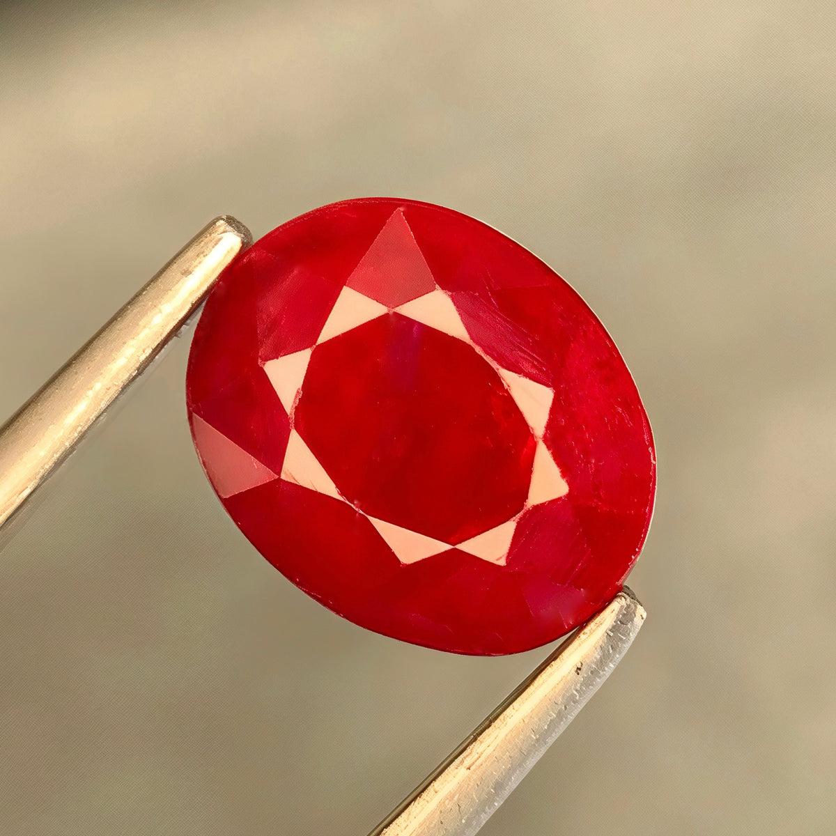 1.54ct Natural Red Ruby Oval Cut