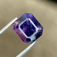 1.29ct Pink Blue Sapphire Emerald Cut