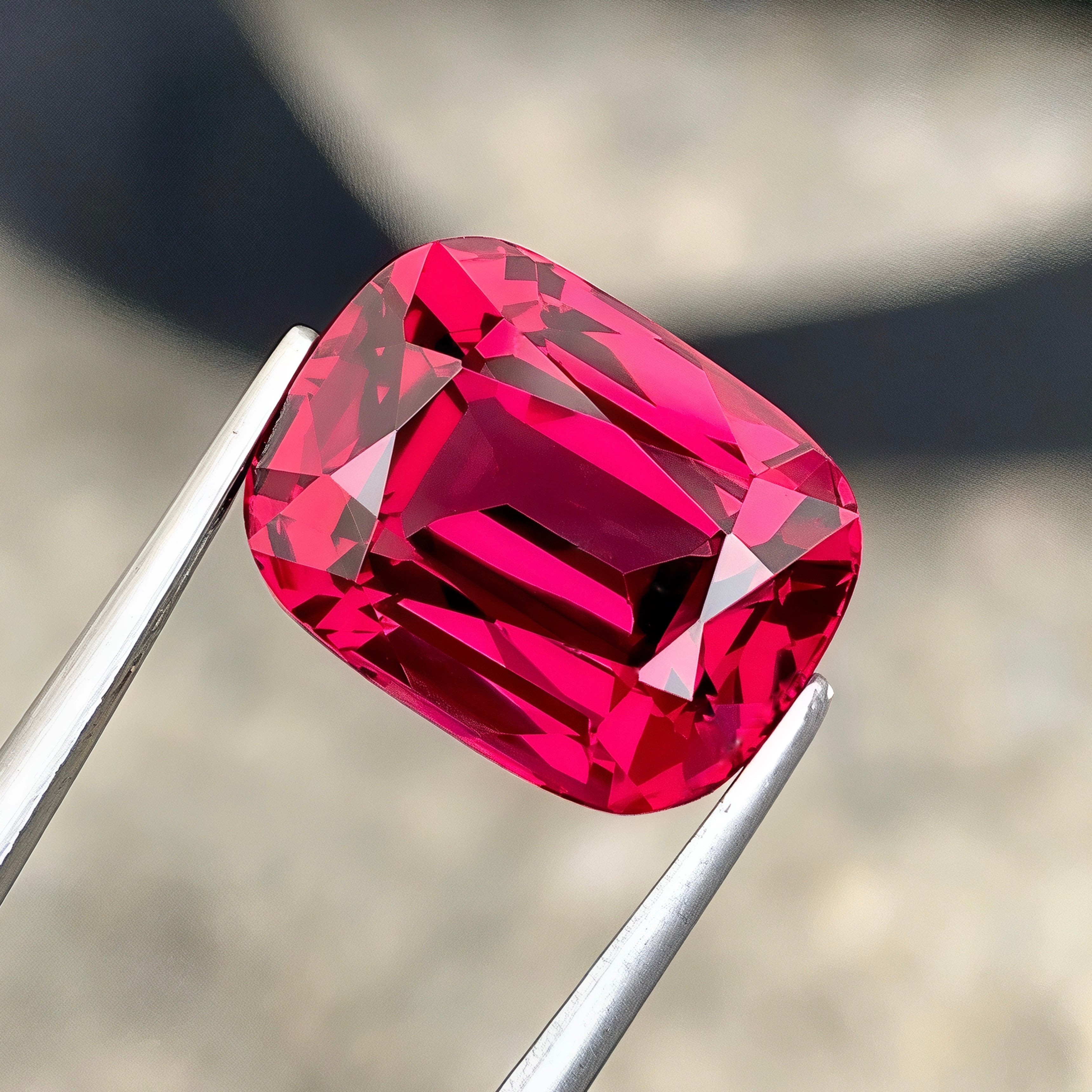 8.21Ct Rose Red Garnet