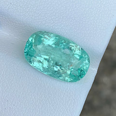 8.89Ct Green Blue Tourmaline Cushion Cut