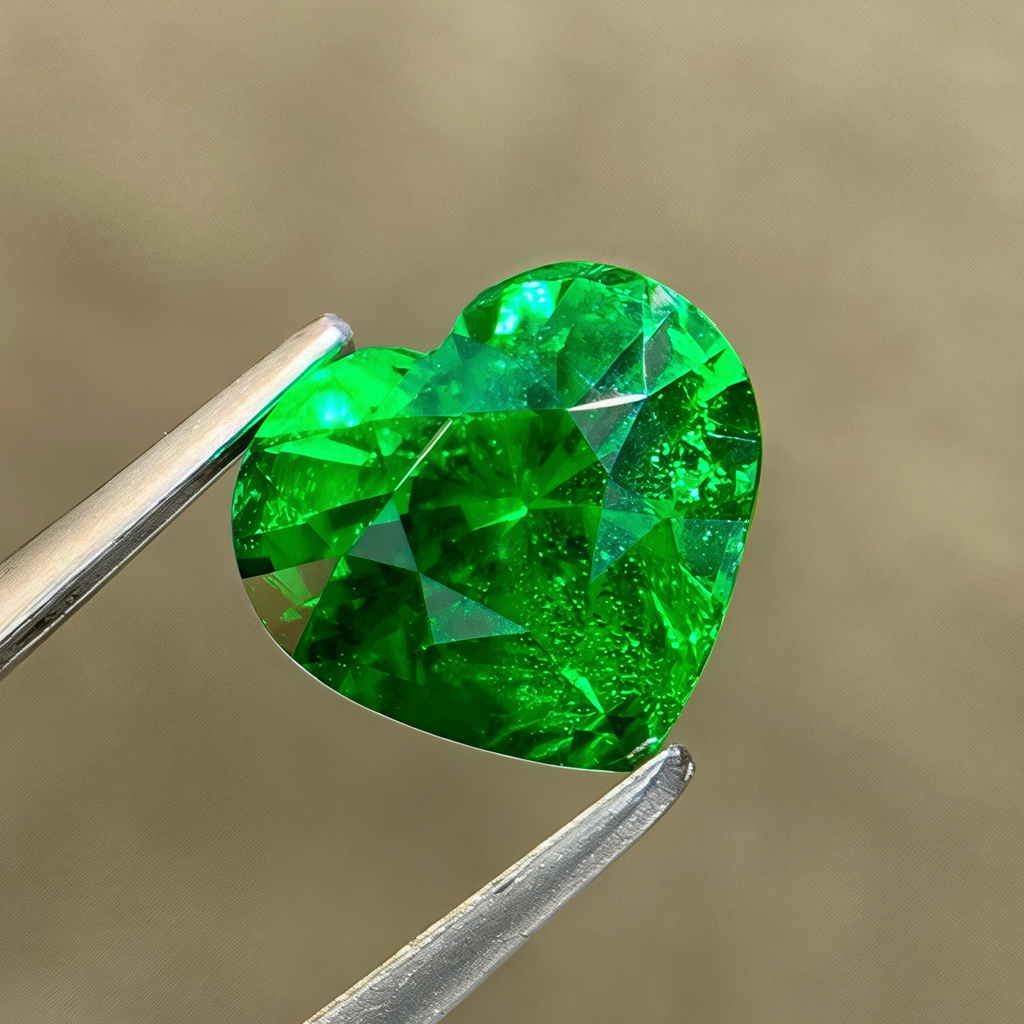 2.12Ct Green Tsavorite Heart