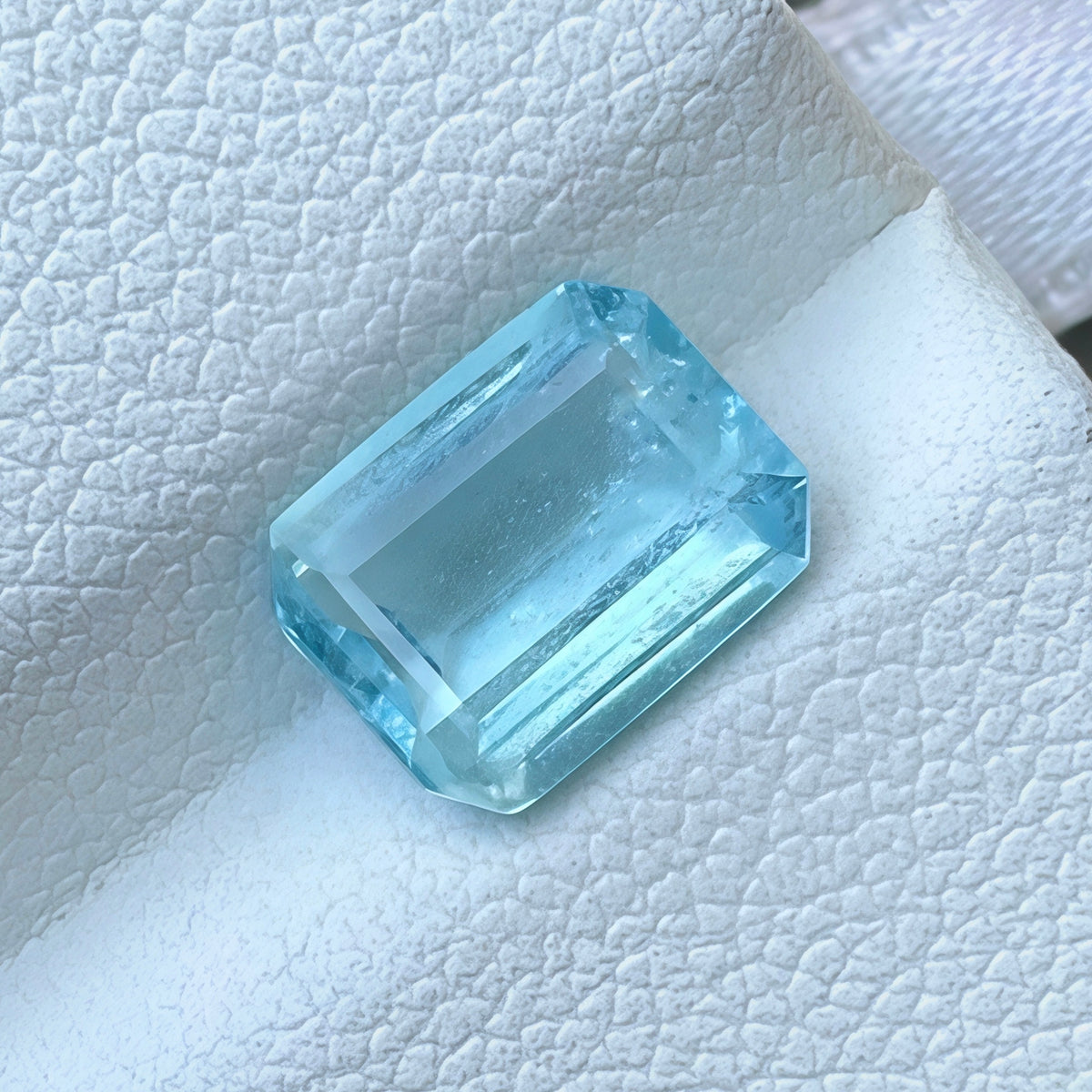 1.87ct Deep Blue Aquamarine Emerald Cut