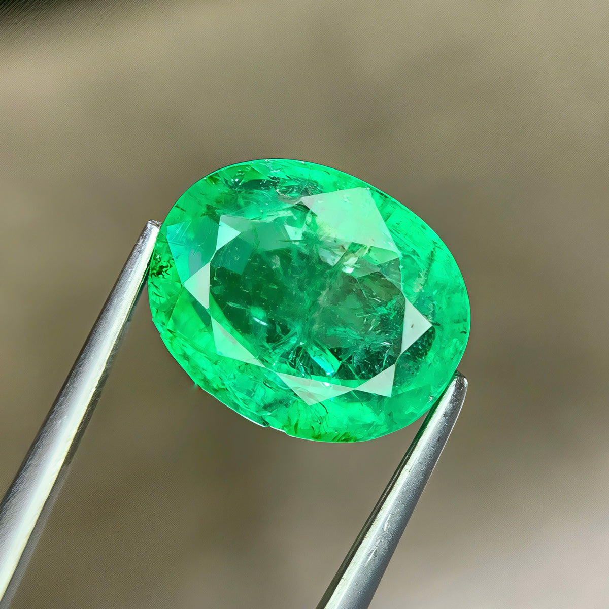 3.04 Ct Natural Zambian Emerald Oval Cut