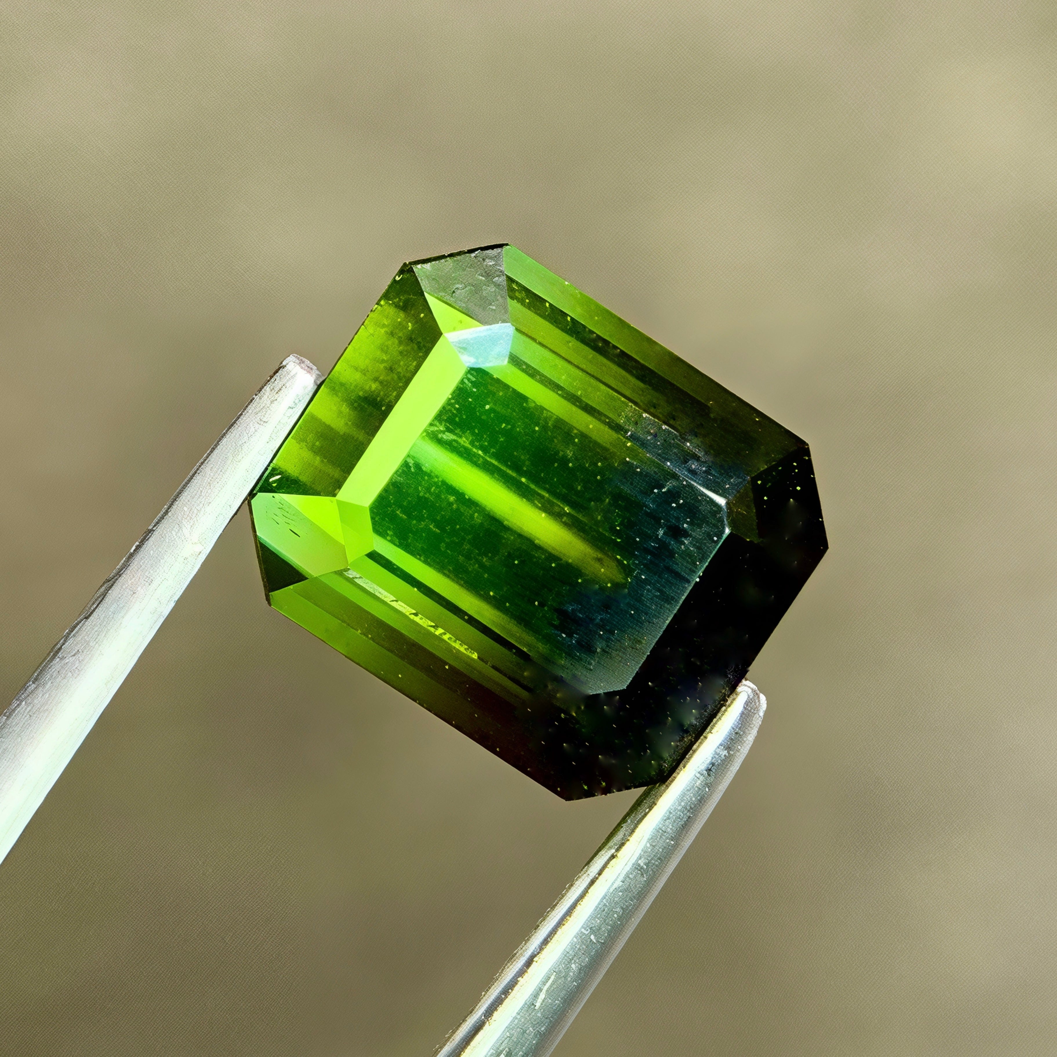 1.87 Ct Natural Bicolor Tourmaline Emerald Cut
