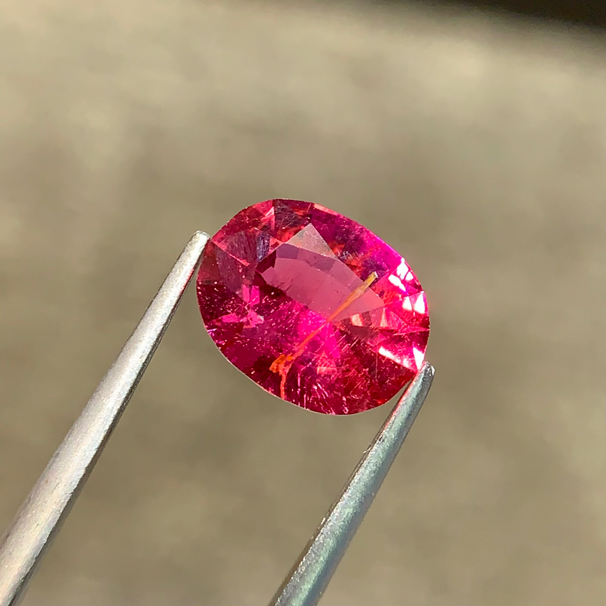 1.57Ct Hot Red Rubellite Tourmaline