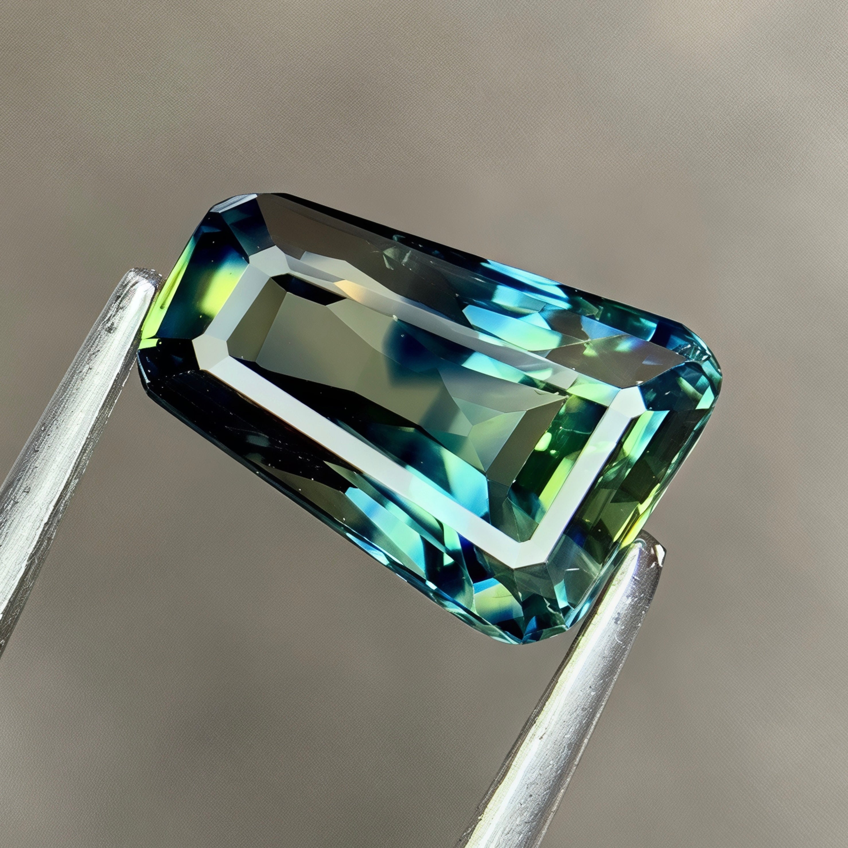 1.53 Ct Teal Sapphire Irregular Shape