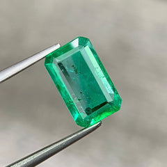 1.51 Ct Natural Zambian Emerald Emerald Cut