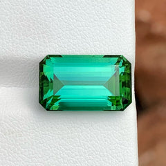 Juicy Bluish Green Tourmaline Gem