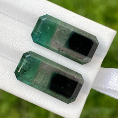 Rare Color Tourmaline Pair Stone