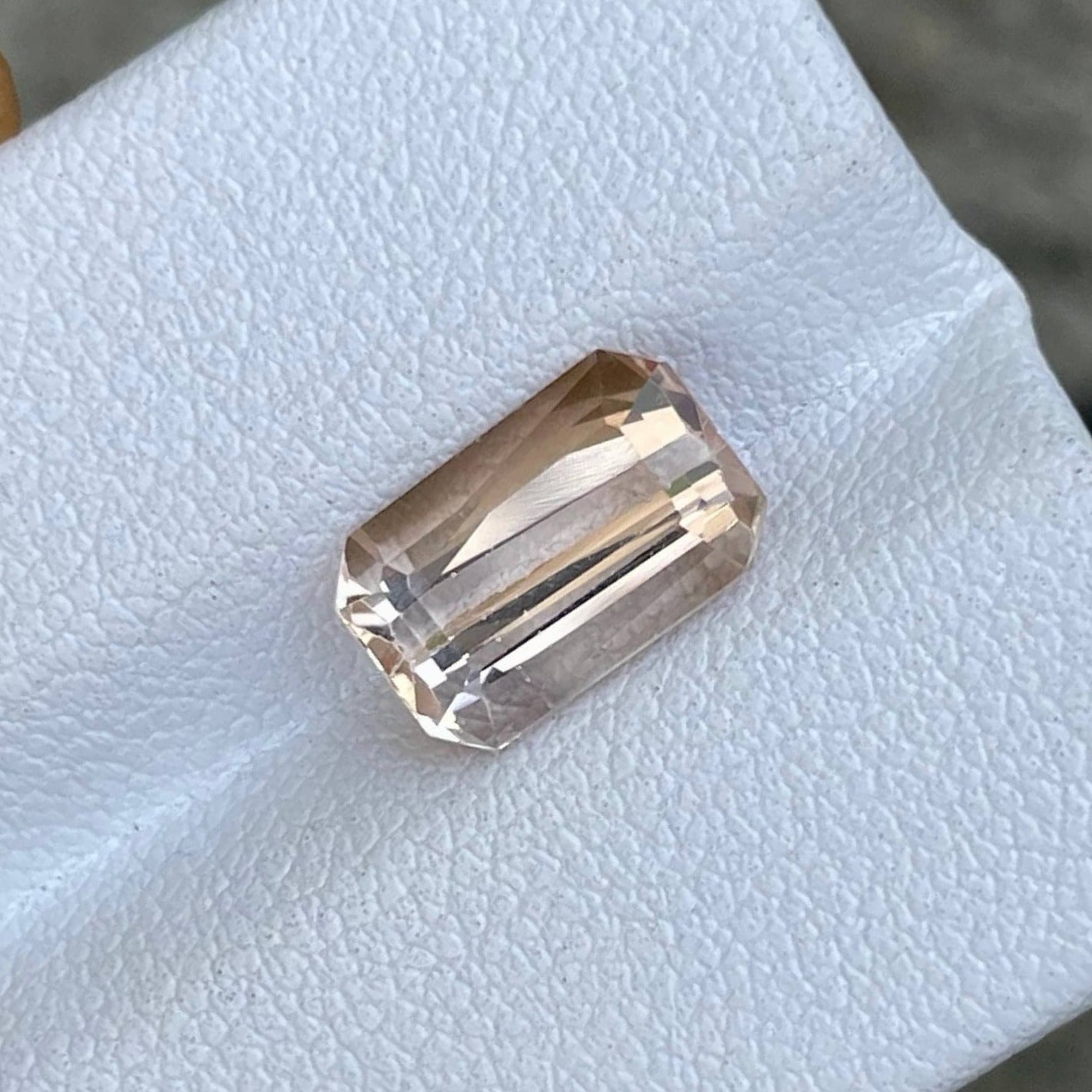 3.38 Carats Topaz Stone Emerald Cut