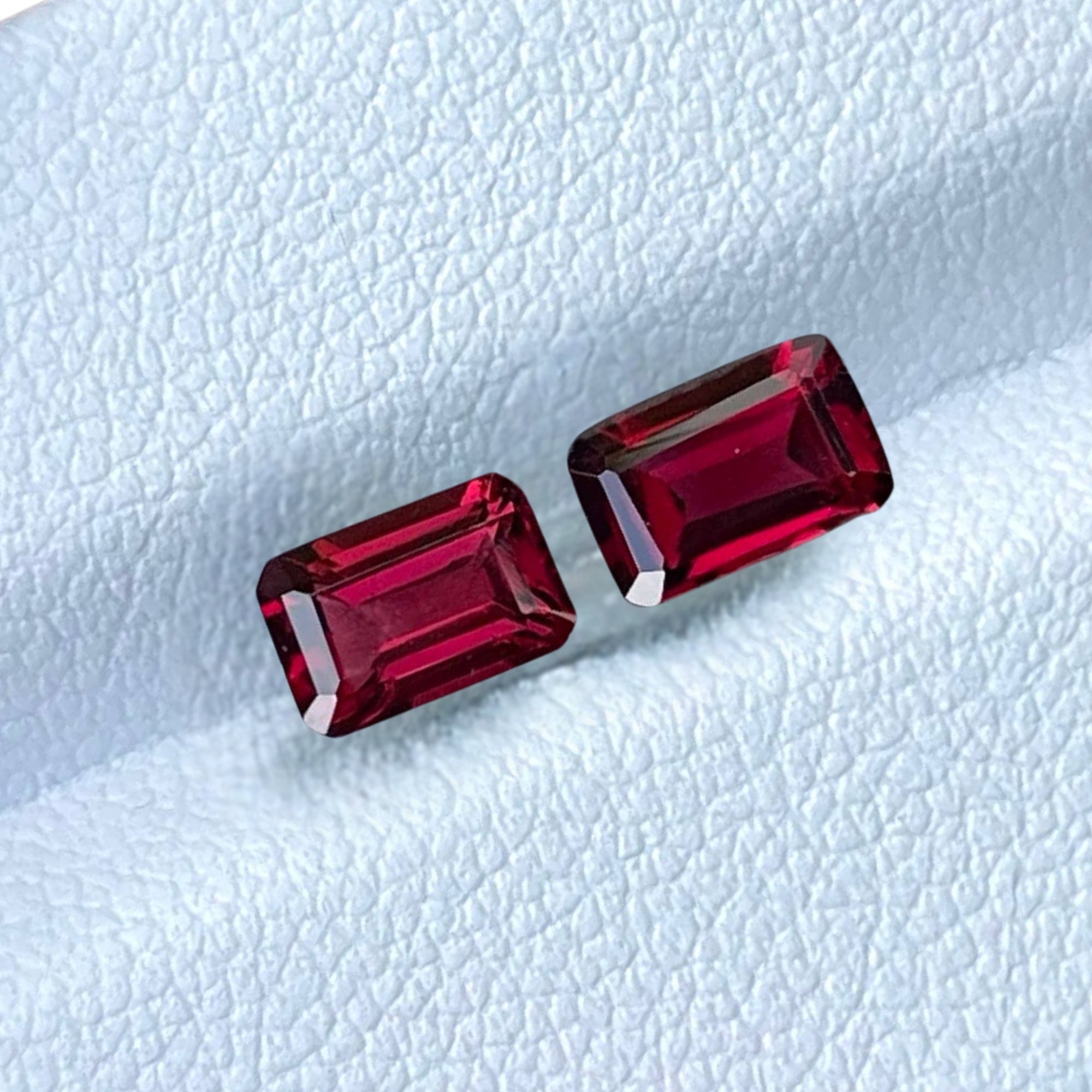 1.65 Carats Red Spinel Stone Pair Gems