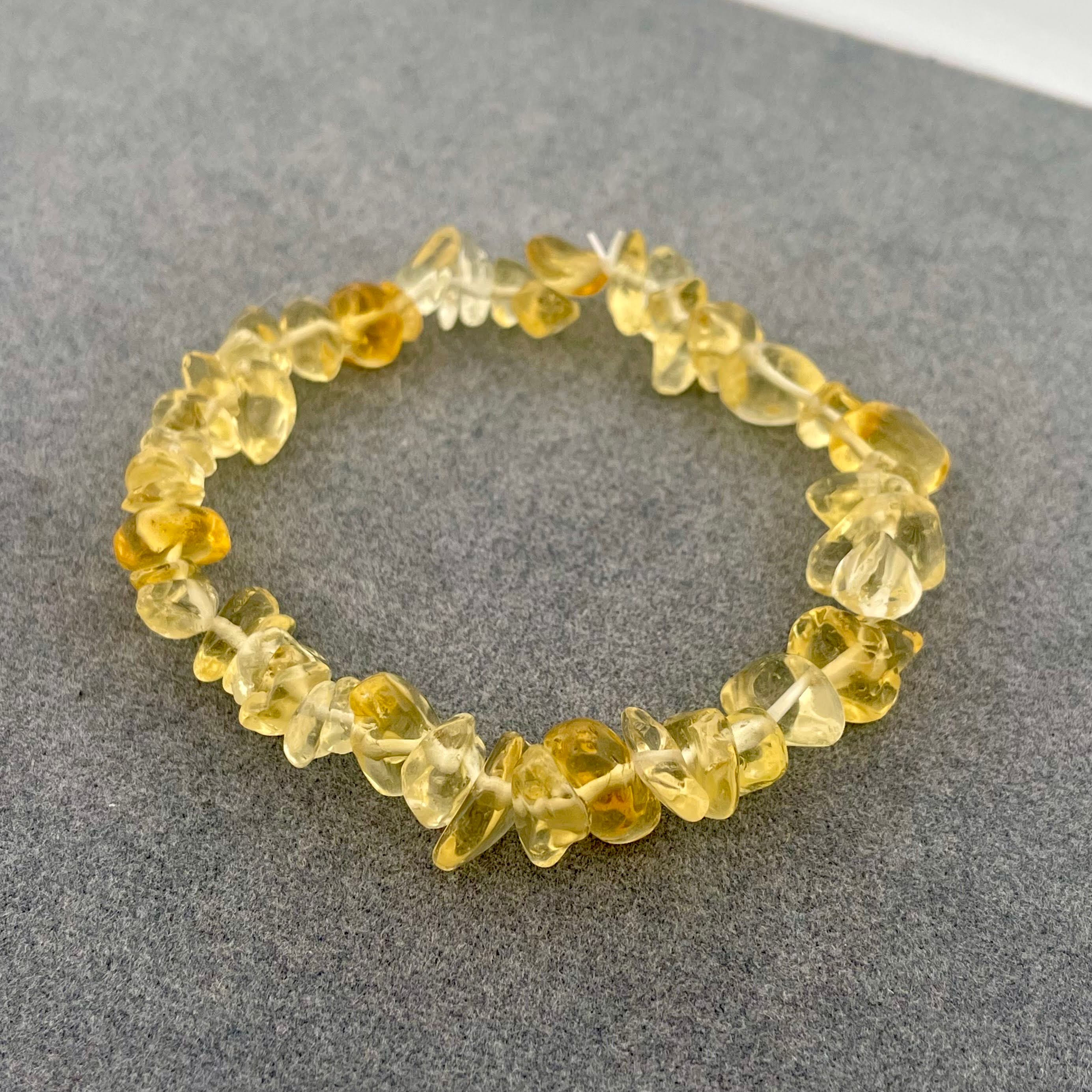 Handmade Citrine Stone Beaded Bracelet