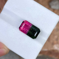 9.00 Carats Bi Color Tourmaline Stone