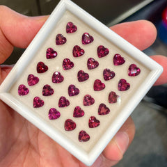 26.60 Carats Heart Shape Garnet Lot