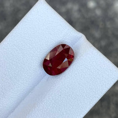 3.09 carats Red Ruby Stone Oval Cut Natural Mozambique's Gemstone