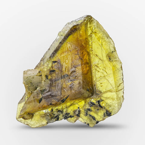 Titanite Crystal With Aegirine Crystal