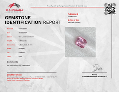 0.84 Carats Pink Spinel Stone Emerald