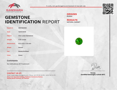 0.93 Carats Vivid Green Demantoid Garnet
