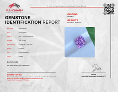 Purple Kunzite 4.10 carat Cushion Cut