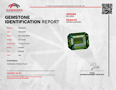 1.53 Carats Teal Sapphire Stone