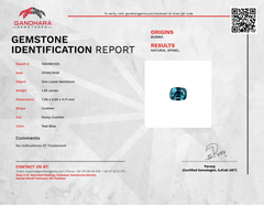  1.56 Carats Teal Blue Spinel Stone