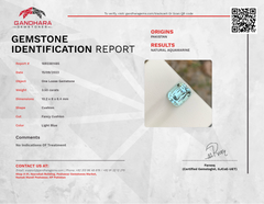 Authentic Blue Aquamarine 3.50 carats Cushion Cut Natural Pakistani Gemstone