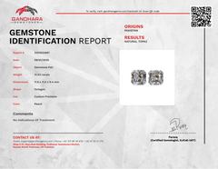 21.02 Carat Topaz Pair Custom Cut Gems