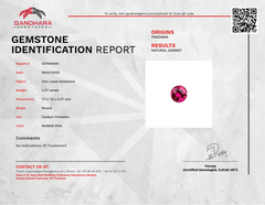 2.27 Carat Reddish Pink Garnet Stone