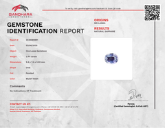 2.44 Carats Bluish Violet Sapphire Gem