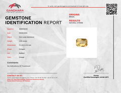 3.00 carats Orange Citrine Radiant Cut