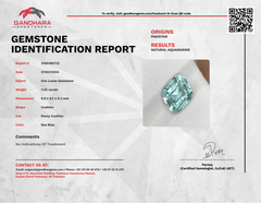 3.55 Carats Sea Blue Aquamarine Stone