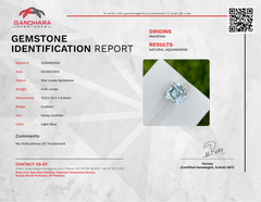 Astonishing Aquamarine Gemstone 6.95 carats Cushion Cut Loose Gem from Pakistan