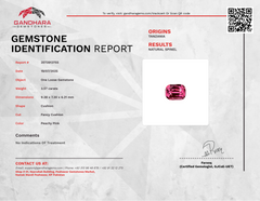 3.57 Carats Peachy Pink Spinel Stone