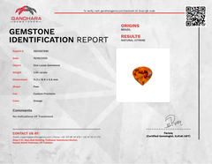 3.65 Carats Fire Citrine Gemstone
