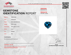 38.95 Carats London Blue Heart Topaz