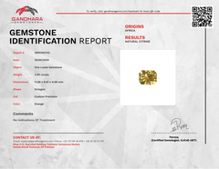 3.90 Carats Custom Precision Citrine