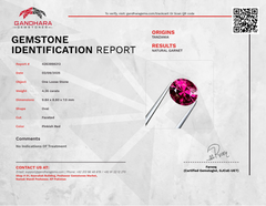 4.26 Carat Reddish Pink Garnet Stone