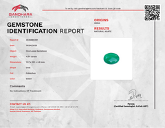 4.54 Carats Green Agate Oval Stone