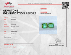 2.32 Carat Mint Green Tourmaline Pair