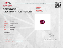 8.03 Carat Pinkish Red Garnet Stone