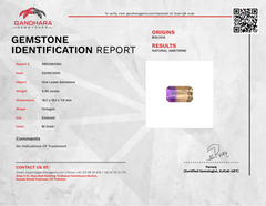 9.95 Carats Bi Color Ametrine Stone