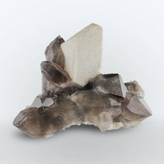 Microcline Feldspar with Smoky Quartz