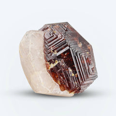 Spessartite Garnet on Pink Apatite