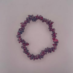 Handmade Garnet Stone Beaded Bracelet