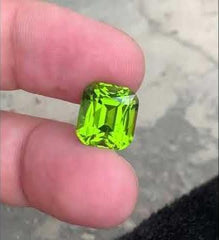 8.95ct Green Peridot Cushion Cut